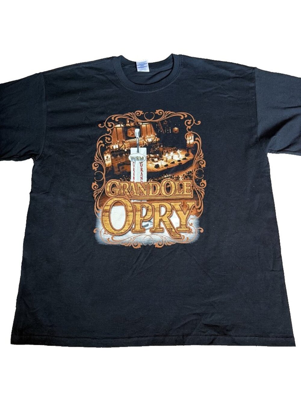 Official Grand Ole Opry Members List T-Shirt Men’s Sz XL Black Double-sided NWOT